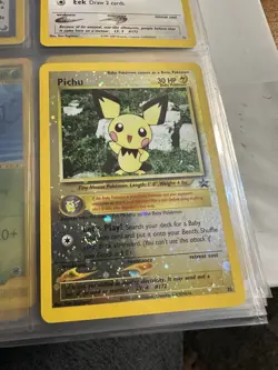Pichu - 35 - Pokemon Wizards Black Star Promo Card Reverse Holo LP - Image 1