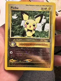 Pichu - 35 - Pokemon Wizards Black Star Promo Card Reverse Holo LP - Image 2