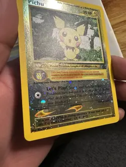 Pichu - 35 - Pokemon Wizards Black Star Promo Card Reverse Holo LP - Image 3