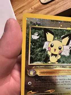 Pichu - 35 - Pokemon Wizards Black Star Promo Card Reverse Holo LP - Image 4