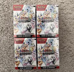 Pokemon TCG Prismatic Evolutions Booster Bundle New Factory Sealed X4 - Image 1