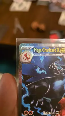 PSA WORTHY Pokemon TCG Mega Charizard X ex 125/094 Me02: Phantasmal Flames SIR - Image 3