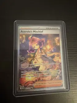Pokemon TCG Mega Evolution Acerola's Mischief Sir 183/132 Near Mint Holo Rare - Image 1