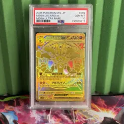 Pokemon Mega Lucario ex Mega Brave Japanese Mega Ultra Rare #092/063 MUR PSA 10 - Image 1