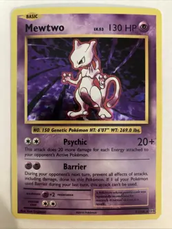 Pokemon 2016 XY Evolutions Mewtwo 51/108 Cracked Ice Holo Rare NM - Image 1