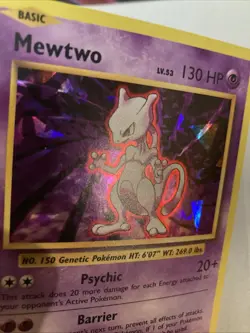 Pokemon 2016 XY Evolutions Mewtwo 51/108 Cracked Ice Holo Rare NM - Image 2