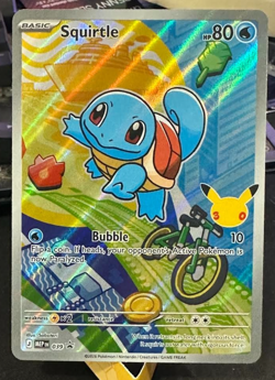 Pokemon Squirtle MEP 039 Mega Evolution Black Star Promo Illustration Rare NM/M - Image 3