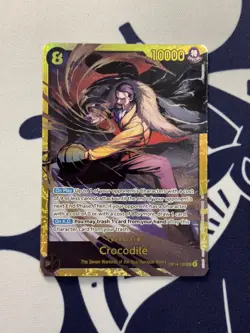 One Piece TCG OP14-120 The Azure Sea's Seven Foil Crocodile SEC English - Image 1