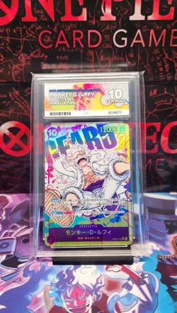 One Piece Luffy Nika Gear 5 OP05-119 Parallel SEC New Era Japanese - ACE 10 - Image 1