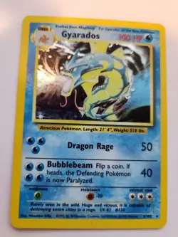 Gyarados Base Set Holo Pokemon Card WOTC - Image 1