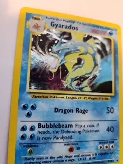 Gyarados Base Set Holo Pokemon Card WOTC - Image 2