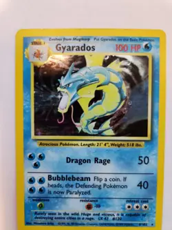 Gyarados Base Set Holo Pokemon Card WOTC - Image 4
