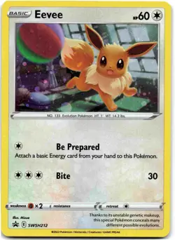 Eevee - Promo SWSH: Sword & Shield Promo Cards SWSD Colorless Holo SWSH212 MP - Image 1