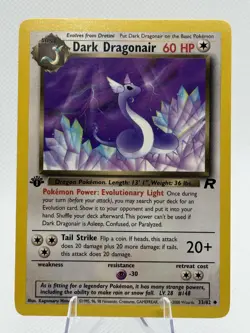Pokemon Card Dark Dragonair 33/82 Team Rocket 1st Edition Uncommon NM - Image 1