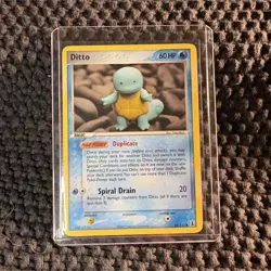 Pokemon Ditto (Squirtle) 64/113 EX Delta Species Common Basic 60HP 2005 Card - Image 1
