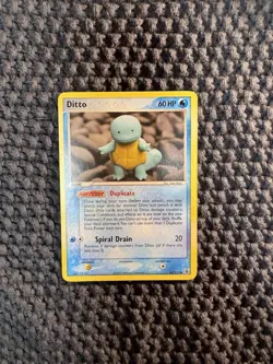 Pokemon Ditto (Squirtle) 64/113 EX Delta Species Common Basic 60HP 2005 Card - Image 3