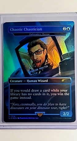 MTG Magic the Gathering Secret Lair Jurassic Park World Foil Chaotic Chaotician - Image 1