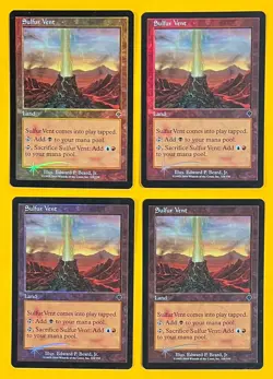MTG SULPHUR VENT (Foil) (x4) Invasion (OldManMTG 011-790) - Image 1