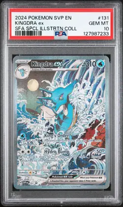 2024 POKEMON SVP EN-SV BLACK STAR PROMO #131 KINGDRA EX PSA 10 - Image 1