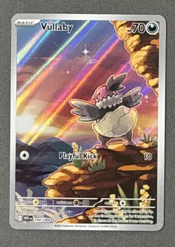 Pokemon TCG Scarlet & Violet White Flare Vullaby 144/086 Illustration Rare - Image 1