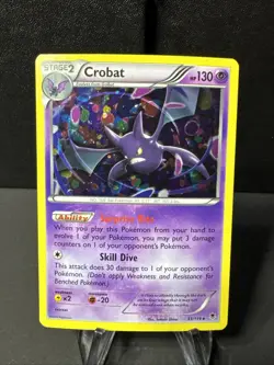 Crobat Cosmos Holo Rare 33/119 XY Phantom Forces Pokemon TCG Mint - Image 1