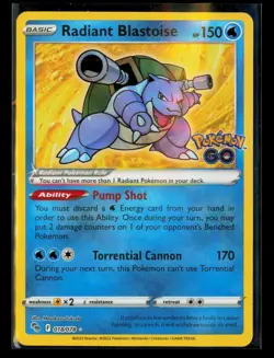 Pokemon GO #018/078 Radiant Blastoise - Image 1