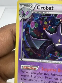 Crobat Cosmos Holo Rare 33/119 XY Phantom Forces Pokemon NM ~ GALAXY SWIRL - Image 2