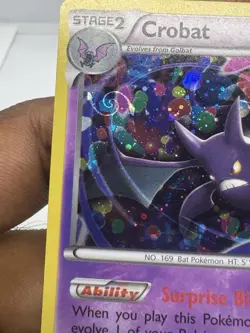 Crobat Cosmos Holo Rare 33/119 XY Phantom Forces Pokemon NM ~ GALAXY SWIRL - Image 4