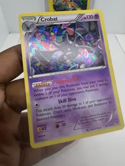 Crobat Cosmos Holo Rare 33/119 XY Phantom Forces Pokemon NM ~ GALAXY SWIRL - Image 5