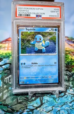 2023 Pokemon SVP EN-SV Black Star Promo 151 POSTER COLLEC #048 Squirtle PSA 10 - Image 2