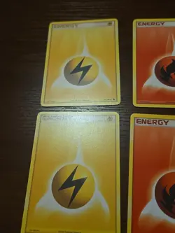 Pokemon Card TCG Energy Lot 2005 & 2020 Rev Holo Lightning Psychic Water Grass - Image 3