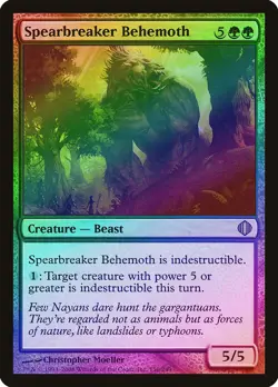 Spearbreaker Behemoth FOIL Shards of Alara HEAVILY PLD Green Rare CARD ABUGames - Image 1