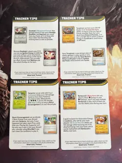 Pokemon Perfect Order Prerelease Trainer Tip Art Cards Complete Set ✨ - Image 4