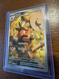 Pignite 097/086 Sv: White Flare Holo Near Mint Pokemon TCG Card - Image 2