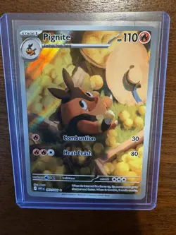 Pignite 097/086 Sv: White Flare Holo Near Mint Pokemon TCG Card - Image 3