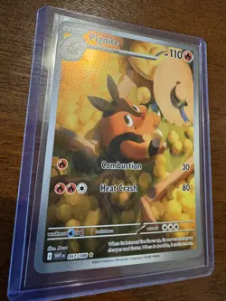 Pignite 097/086 Sv: White Flare Holo Near Mint Pokemon TCG Card - Image 4