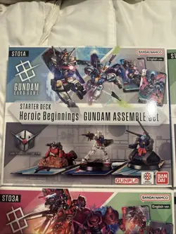 SEALED Gundam Card Game Starter Deck Assemble Sets : ST01A, ST02A,ST03A, ST04A - Image 2