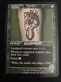 Skullclamp Rare 1663 Secret Lair Brain Dead Staples Magic The Gathering MTG NM - Image 1