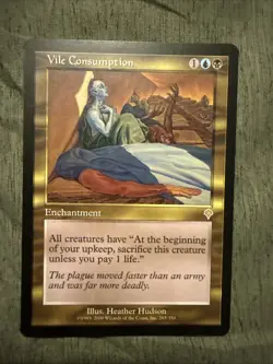MTG Vile Consumption Invasion Magic the Gathering English LP - Image 1