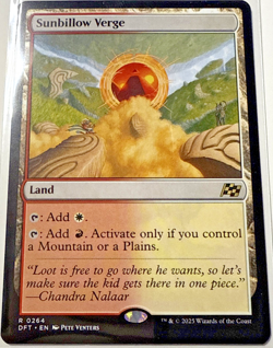 Sunbillow Verge Magic The Gathering MTG Aetherdrift #264 Rare Regular NM-Mint - Image 1