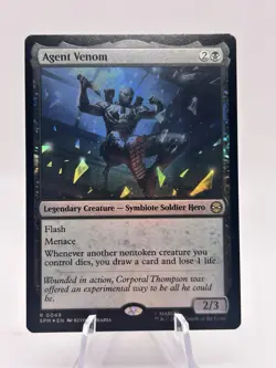 Agent Venom 0049 Foil Marvel’s Spider-Man SPM MTG NM - Image 1