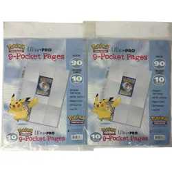 ULTRA-PRO Pokemon Embossed TCG Pikachu 9 Pocket Pages X 2 Holds 90 Cards Each 74427848477 - Image 2