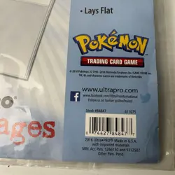 ULTRA-PRO Pokemon Embossed TCG Pikachu 9 Pocket Pages X 2 Holds 90 Cards Each 74427848477 - Image 3