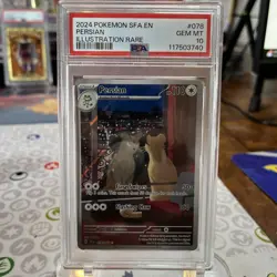 Pokemon TCG Persian Shrouded Fable Full Art Holo Card #078/064 PSA 10 - Image 1