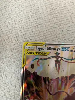 Pokemon Espeon & Deoxys GX TAG TEAM SM240 Promo Holo Card HP 260 - Image 2