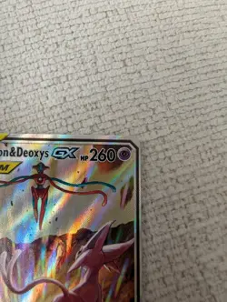 Pokemon Espeon & Deoxys GX TAG TEAM SM240 Promo Holo Card HP 260 - Image 3