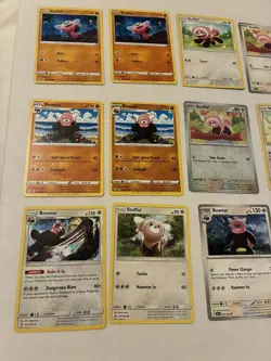 Lot Of 12 Bewear and Stufful Pokemon Cards - Image 3
