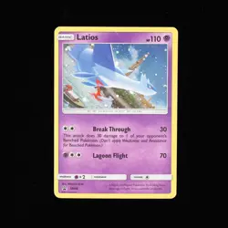 Pokemon TCG Latios SM88 Sun & Moon Black Star Promo Cosmos Holo Card 2017 MP - Image 1