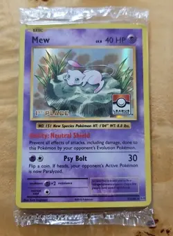 Pokemon Evolutions Mew League Challenge Promo 1st-4th Place Card Sealed Pack - Image 1