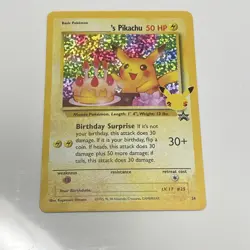 Pokemon Pikachu TCG Celebrations Birthday Promo Holo Card #24 - Image 1
